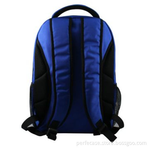 Laptop backpack, 15.6 inches, blue with black, detachable lunch bag, specially for kids
